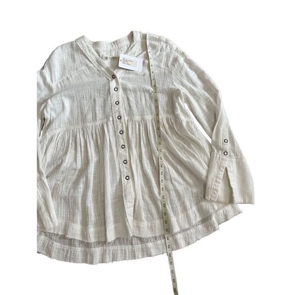 NEW Free People Miles Away Babydoll‎ Top in White sz S - Picture 8 of 12